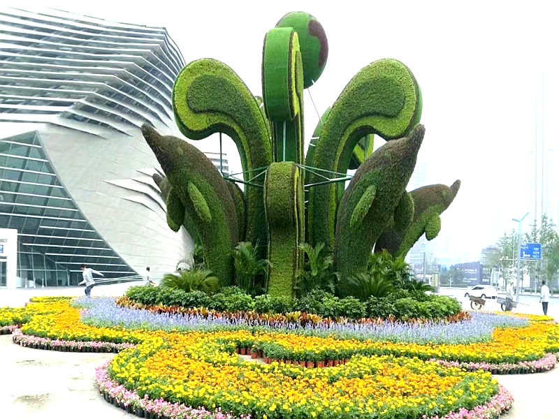 绿雕雕塑_园林绿化景观_市政绿化设计-绿饰界园林景观